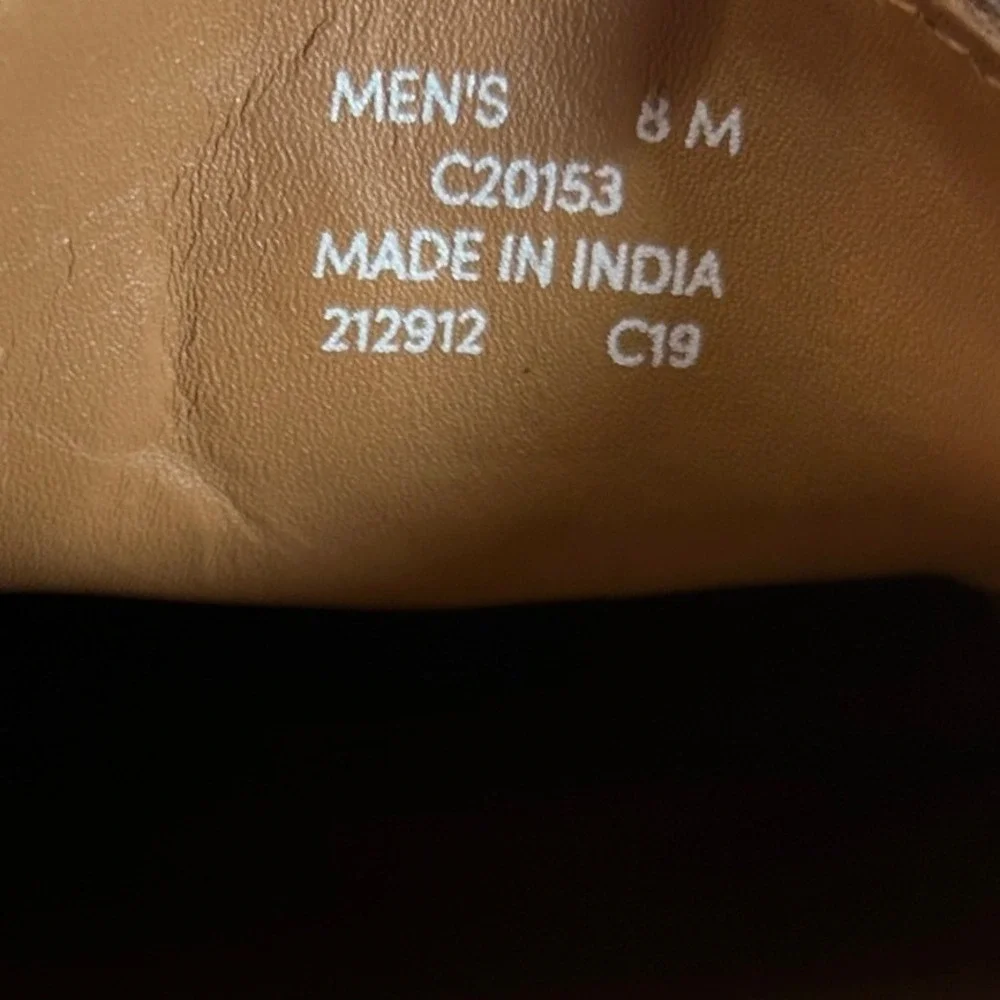 Cole Haan Mens C20153 Brown Leather Cap Toe Derby Dress Shoes Size 8 M